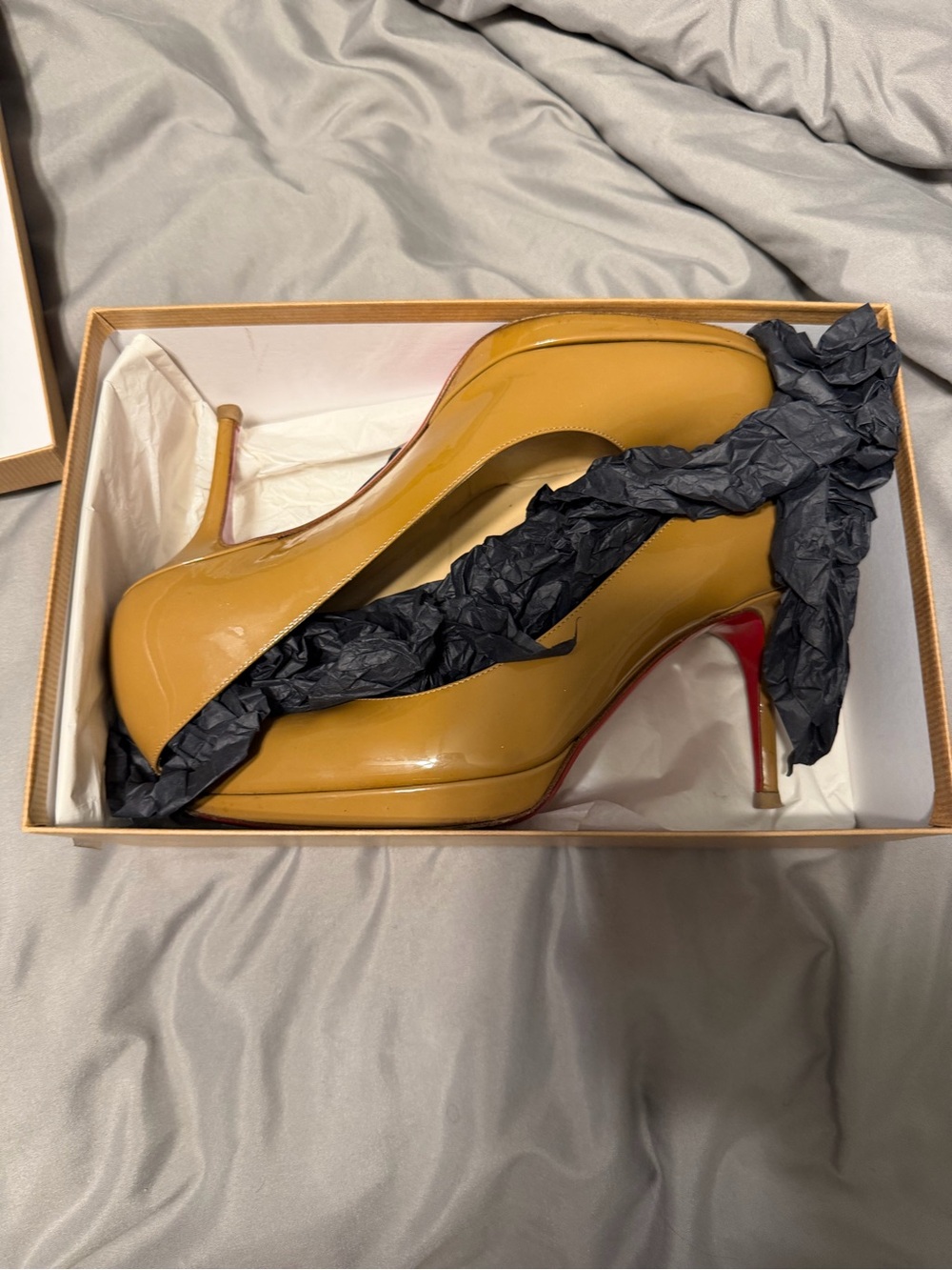 Christian Louboutin Patent Leather Platform Pumps - Size 41 Eu